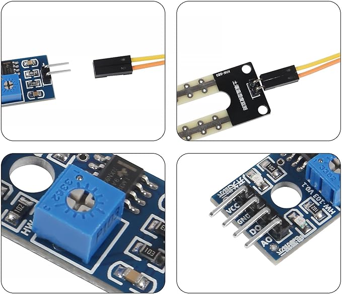 10pcs LM393 3.3V-5V Soil Moisture Detect Sensor Soil Moisture Sensor Soil Hygrometer Detection for Automatic Watering System Robot Smart Car