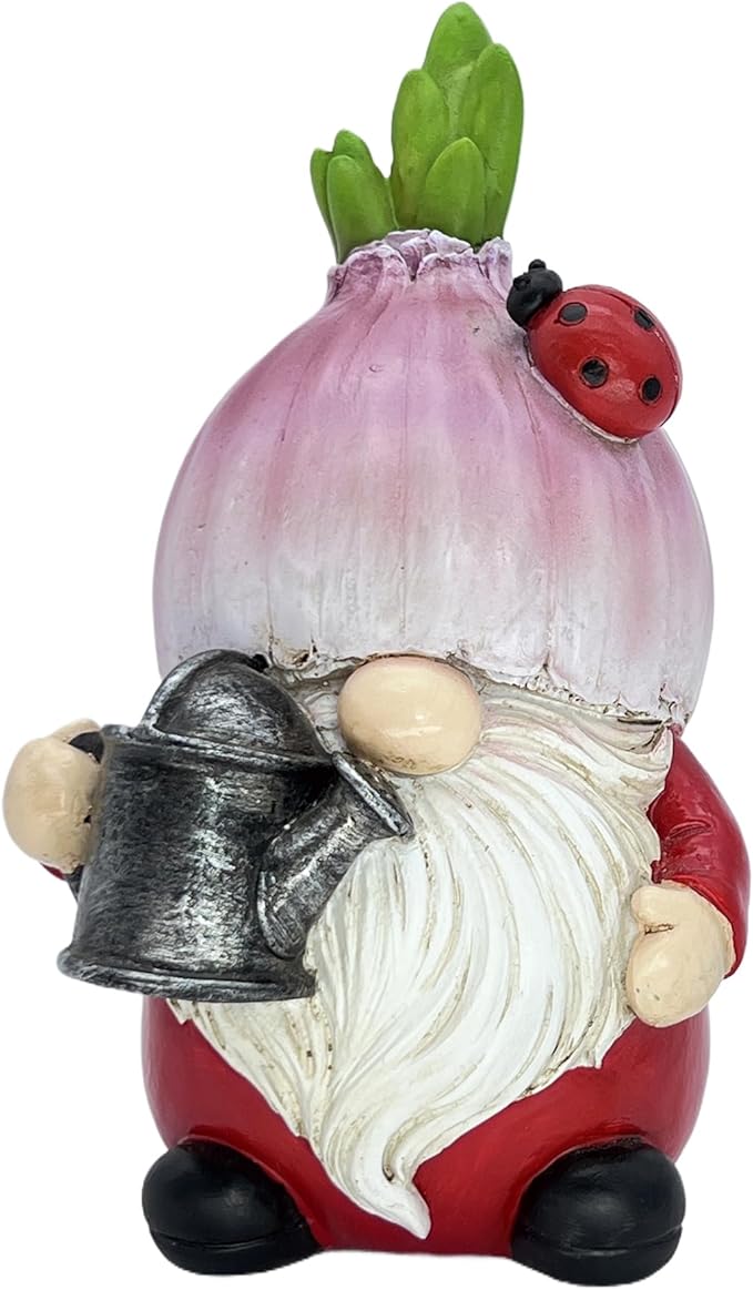 Onion Gnomes Decorations Gnomes Decor Gifts Garden Gnome Outdoor Statue Gifts for Home Figurines Spring Home Decor