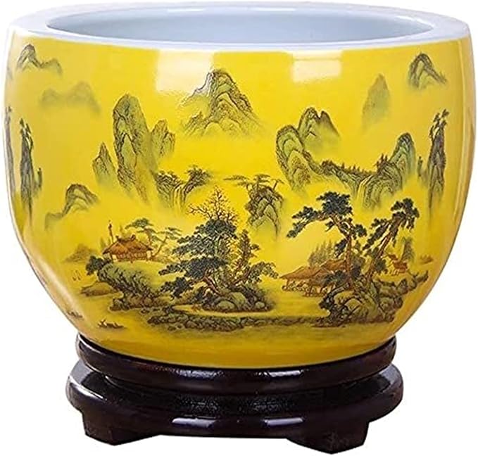 Flower pots Flower Pot Exquisite Painted Pattern Light Luxury Style Colorful Planter gardenix Decor Planters