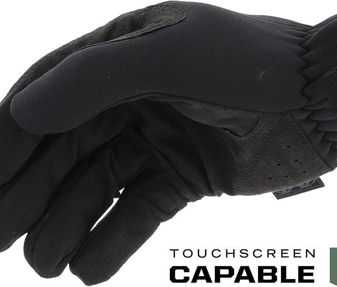 Mechanix Wear FastFit Tactical Gloves - Heavy Duty Lightweight Multipurpose Gloves - Flexible Grip & Reinforced Palm - Touchscreen Capable - XX-Large - Covert Black