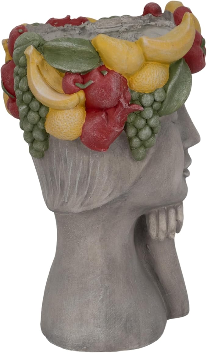 Sagebrook Home Polyresin Face Planter - Enrich Your Space with Greenery