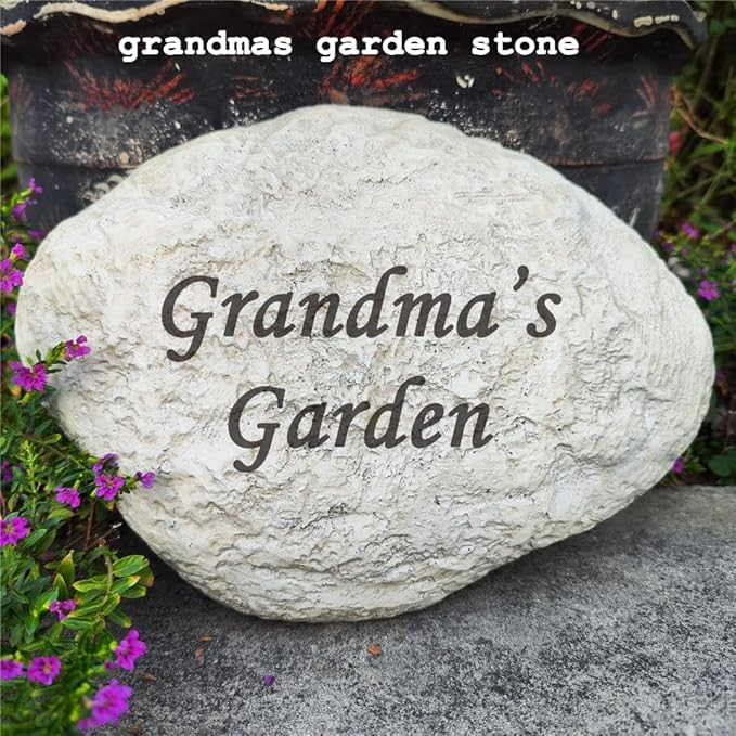 Personalized Decorative Garden Stones Engraved with Any Message, Indoor or Outdoor Welcome Stones Memorial Stones Grave Stones Tombstones for Housewarming Memorial Gifts Special Day Gifts,11"X8"
