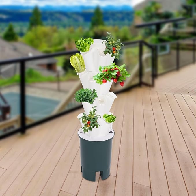 Hydroponics Growing System Kit, 20-Hole Vertical Garden Herb Garden Planter Indoor Kit, Large Hydroponic Growing System for Plants Herb Vegetable