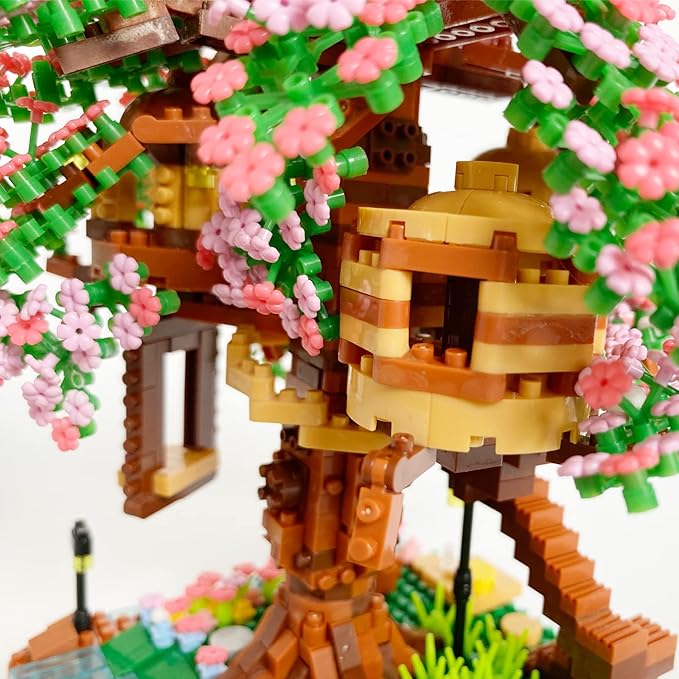 Yushinv Cherry Bonsai Tree Building Sets, Original Scene Music Building Kit 2008 Pcs,Type :Symphony. Sakura House Building Set, Cherry Tree Building Set, Sakura Set.