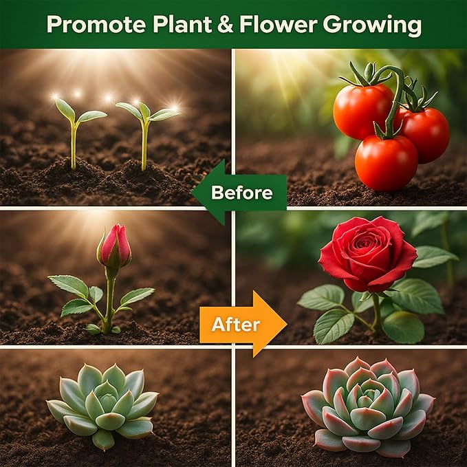 GooingTop Grow Bulb for Plants Indoor Growing,LED 18W (150Watts Equiv) 5000K White Full Spectrum Plant Lamp with More Heat Output for Home Garden Inside Plant Growth,1 Pack