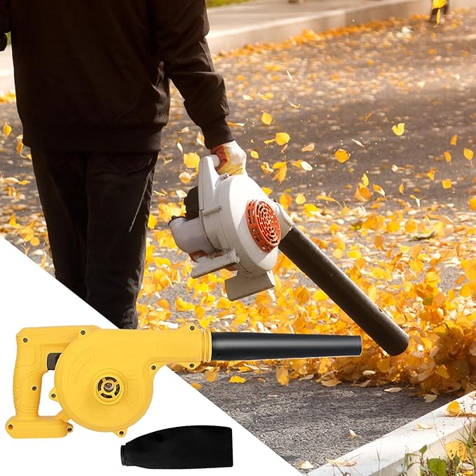 Handheld Leaf Blower | Electric Powerful Vacuum,Cordless Portable Air Duster - for Construction Site, Garden, Home, Lawn Care, Outdoor, BBQ, Car Detailing, Patio, Workshop, Gutter