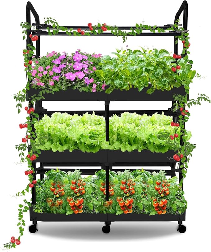 Indoor Garden Hydroponics Growing System Kit, Dual Implant Configuration for Vegetable Fruit Herb Seedling Cultivation and Large-Scale Planting,Double Water Pump，LED Grow Light