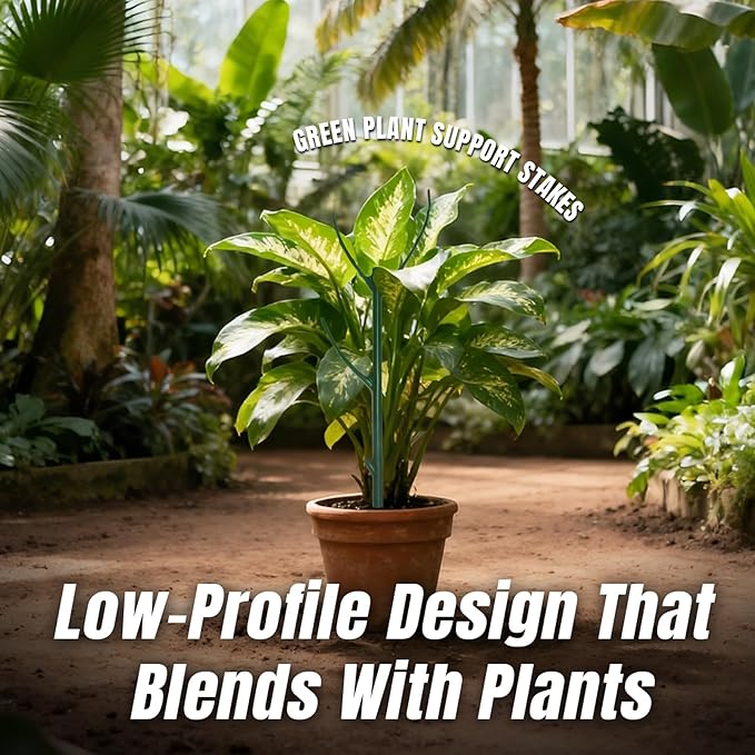 Monstera Plant Support,5 Pack Stackable Garden Plant Stakes for Indoor & Outdoor Plants,Adjustable Climbing Plant Support Poles,Durable Plant Holder for Tall Potted Plants,Vines & Growing Greens