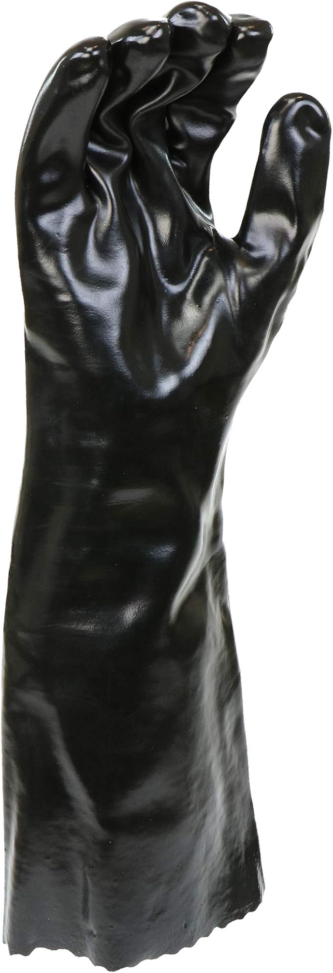 West Chester 12018 Chemical Resistant PVC Coated Work Gloves: 18" Length, Size Large, 2 Pairs