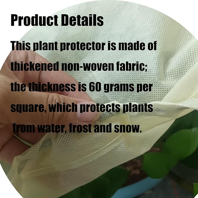EJW Planter Cover, Plant Covers Freeze Protection,4 Pack68.8 17.7" 15.7" Planter Covers for Winter, Frost Cloths for Outdoor Plants, Raised Bed Covers for Winter.