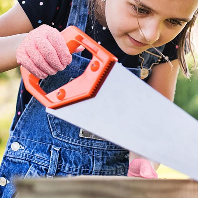 Evridwear Cut Resistant Gloves for Kids 7-9 Years, Level 5 Protection Cutting Gloves Food Grade for Cooking, Whittling, Wood Carving, Gardening and DIY