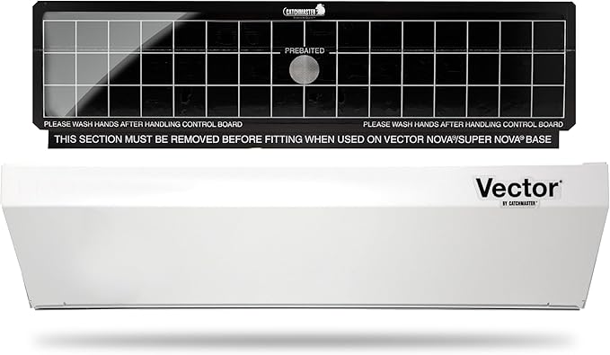 Catchmaster Vector Optima White, UV Light Fly Traps for Home, Gnat Traps for House Indoor, Shatterproof Bulbs, UV Lamp Insect Killer, Bug Catcher for Kitchen, Garage, & Warehouse