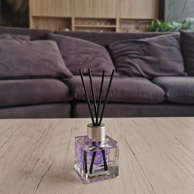 Seed Spring Reed Diffuser Set with Sticks Lavender Aromatherapy Oil Scent Diffuser for Home Office Bathroom Decoration Perfume and Gifts 50ml/1.7 oz