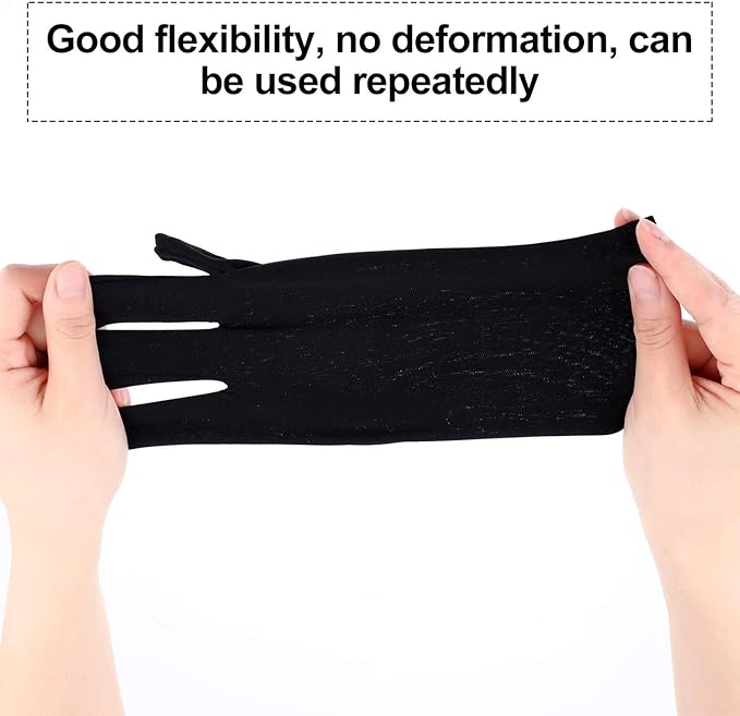 Syhood 3 Pair UV Gloves for Nail Lamp Upf50+ UV Fingerless Protection Glove for Gel Manicures Art Protect Hand from Nail Lamp
