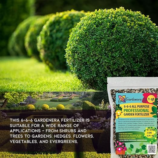 Gardenera 6-6-6 All Purpose Professional Garden Fertilizer - Provide Essential Nutrition for a Thriving Garden - 20 QUARTS