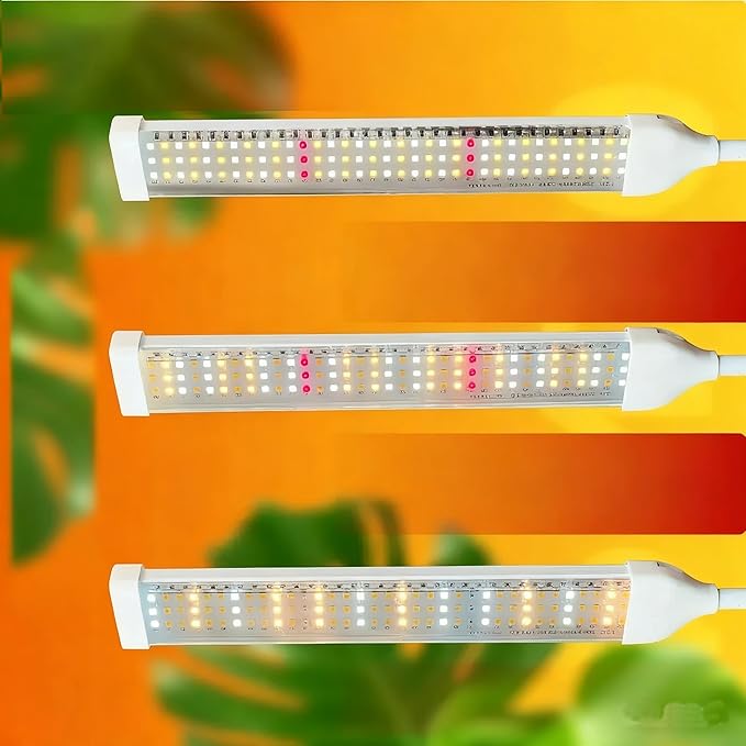 Secefeao Grow Lights for Indoor Plants Full Spectrum, LED Plant Light with Stand, Adjustable Height, 4/8/12H Timer, 10 Dimmable Levels & 3 Lighting Modes (315 LEDs Stand)