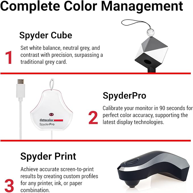 Datacolor Spyder Print Studio: Ultimate Kit for Complete Photo Color Management from Capture Through Editing to Print