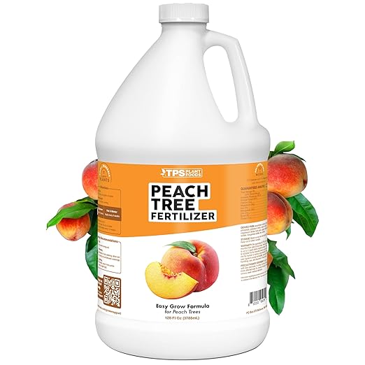 Peach Tree Fertilizer – Liquid Peach Tree Plant Food for Healthy Growth & Fruit Production, 1 Gallon