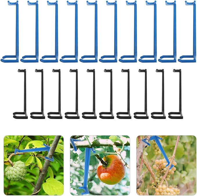 20-Piece Set of Branch Limb Spreaders for Garden Trees: Fruit Branch Forms and Clips for Most Fruit Trees