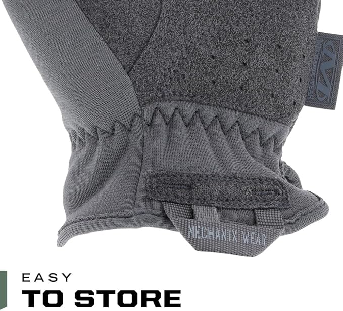 Mechanix Wear FastFit Tactical Gloves - Heavy Duty Lightweight Multipurpose Gloves - Flexible Grip & Reinforced Palm - Touchscreen Capable - Large - Wolf Grey