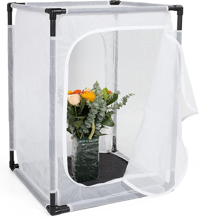 36" Large Monarch Butterfly Habitat Cage, Outdoor Insect Mesh Cage Terrarium 24" x 24" x 36"
