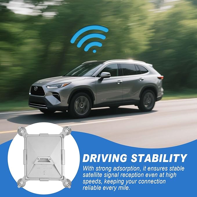 Starlink Mini Mount | Starlink Mini Car Mount with Strong Suction Cup - Secure Kit for Car Windows & Sunroofs, 2 Extra Cups for Road Trip RV Boat, Stable Satellite Signal Holder