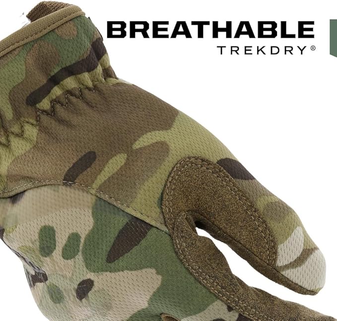 Mechanix Wear FastFit Tactical Gloves - Heavy Duty Lightweight Multipurpose Gloves - Flexible Grip & Reinforced Palm - Touchscreen Capable - XX-Large - MultiCam Camouflage