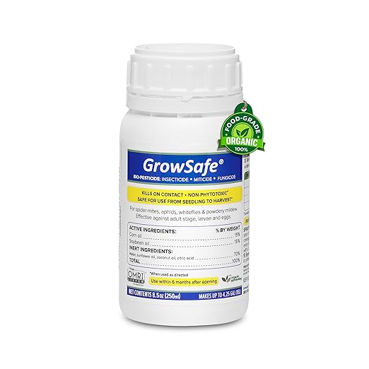 AgroMagen, GrowSafe Bio-Pesticide, Organic and Natural Miticide, Fungicide and Insecticide (8.5 fl.oz)
