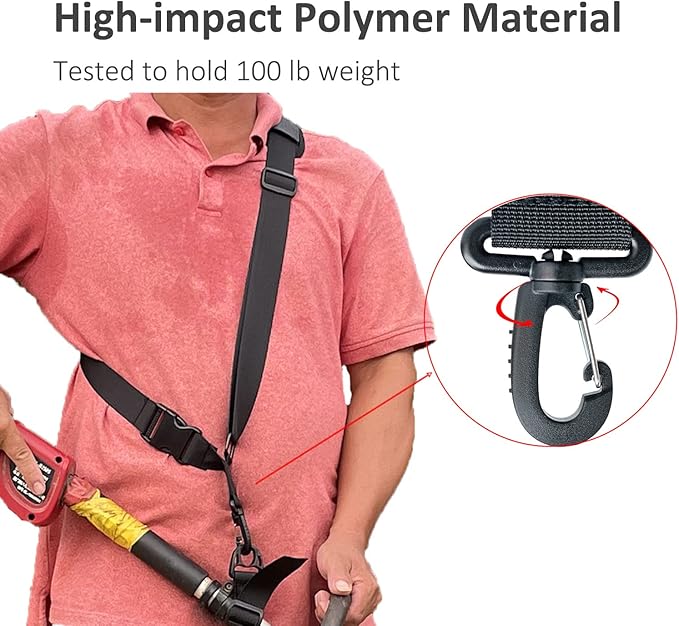 Trimmer Shoulder Strap Universal for Weed Eater Brush Cutter Harness Compatible with EGO String Trimmer, Leaf Blower