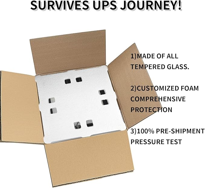 waazoorep 15 Gallon Tall Reptile Glass Tank 12"x12"x24" with Drainage System - Pre-Assembled Vertical Reptile Cage for Arboreal Geckos,Chameleon,Lizard,Tree Frog and Snake with Terrarium Decoration