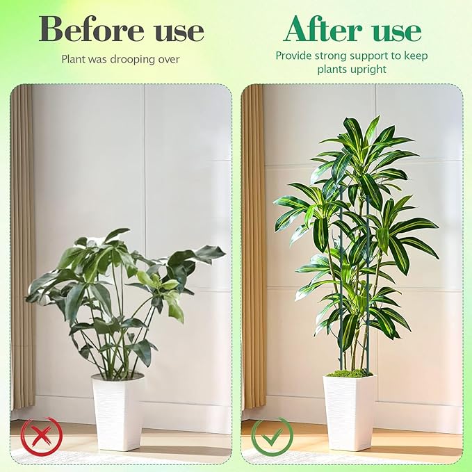 10pcs Stackable Monstera Plant Support,Plant Stakes for Indoor and Outdoor Plants Use,for Garden Stakes for Pothos, Philodendron & Vine Plants