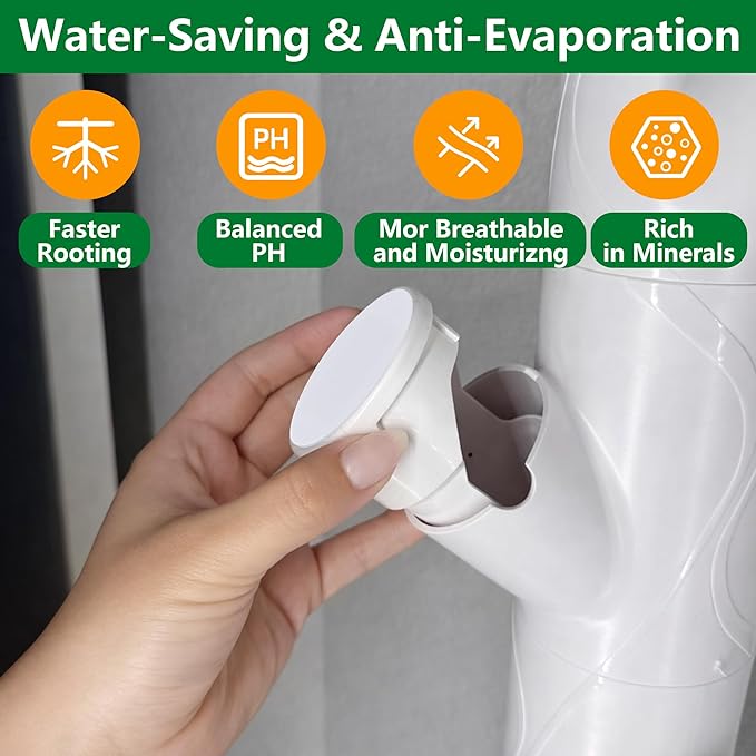 EBaokuup 24 Pcs Hydroponics Pod Caps with Colored Lables, Grow Cubes Cap Compatible with yPod, Plant Grow Pods Cover for Garden Hydroponics Growing System