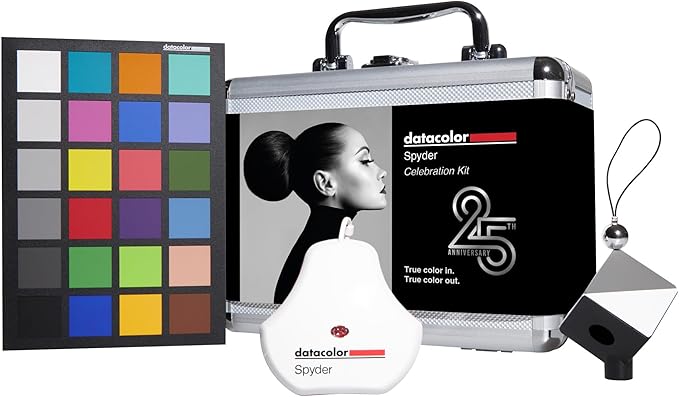 Datacolor Spyder Celebration Kit - Includes Spyder, Spyder Cube, & Spyder Checkr 24, Complete Photo Colour Management from Capture Through Display, Photography Colour Tool Kit