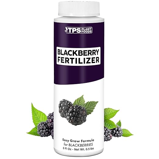 BlackBerry Fertilizer for BlackBerry Plants, Supports Healthy Growth and Plump Berries in BlackBerry Plants, Liquid Fertilizer by TPS Plant Foods, 8 oz (250mL)