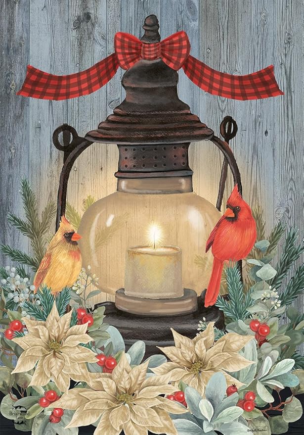 Briarwood Lane Warm Winter Candle Garden Flag