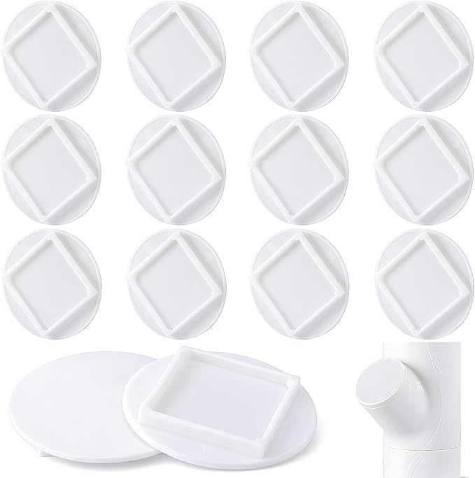 EBaokuup 12 Pcs Hydroponics Pod Caps with Colored Lables, Grow Cubes Cap Compatible with yPod, Plant Grow Pods Cover for Garden Hydroponics Growing System
