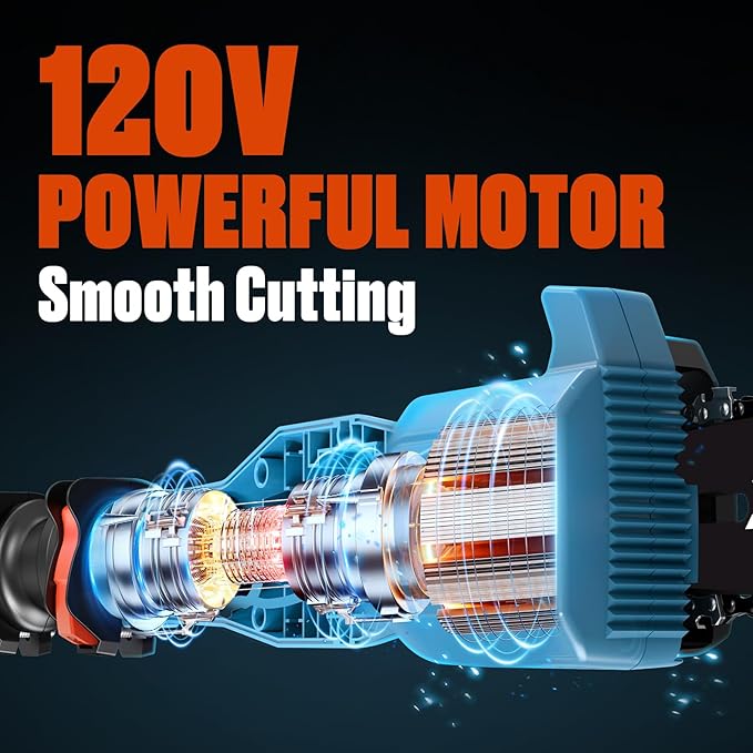 SENIX 8A Corded Electric Pole Saw, 8 Inch Telescoping Pole Chainsaw 14ft Max Reach, Lightweight Tree Trimmer for High Limbs, Branch Cutter & Wood Pruner