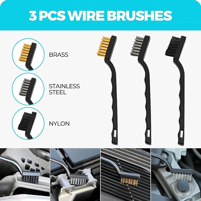 30Pcs Car Detailing Kit, Car Wash Cleaning Kit, Auto Detailing Drill Brush Set, Car Cleaning Gel, Car Cleaning Supplies for Interior, Exterior, Wheels, Windows
