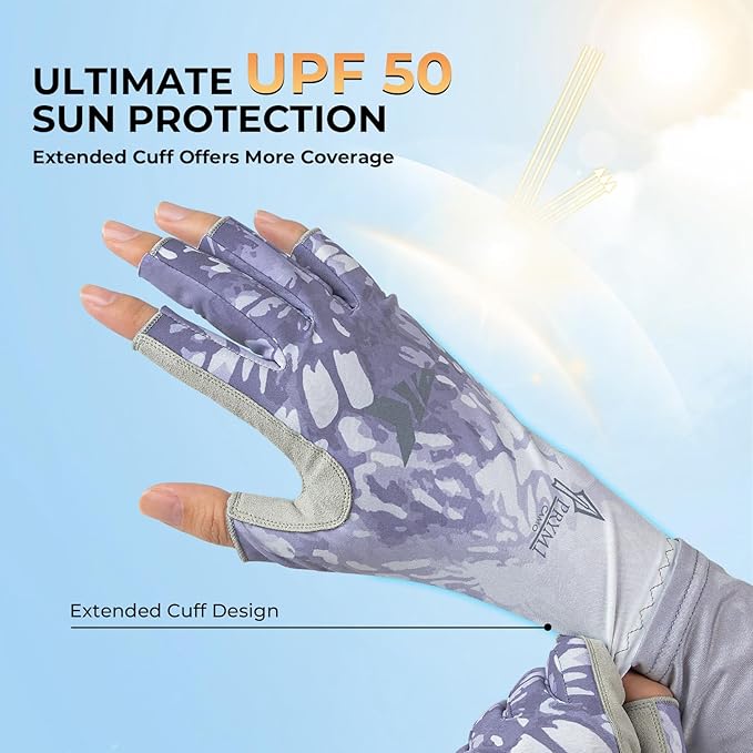 KastKing Sol Armis Sun Gloves UPF50+ Fishing Gloves UV Protection, Sun Protection for Outdoor, Kayaking, Rowing