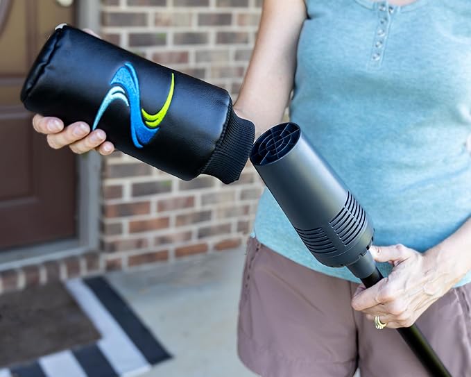 Breeze Lightweight Air Stick Blower – Sleek, Lightweight Air Broom for Precision Cleaning at RVs, Home, Patios, Condos and All Outdoor and Indoor Activities (Headcover Included)