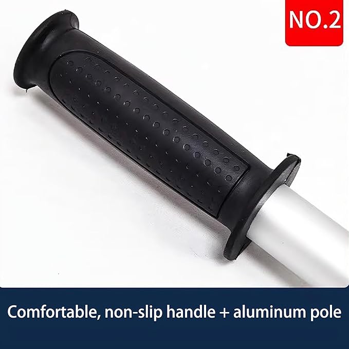Roof Snow Removal Tool with Wheels, Aluminum Roof Snow Rake with Roller, 21FT Extendable Snow Roof Rake, Oxford Fabric Snow Slide, Lightweight Roof Snow Scraper