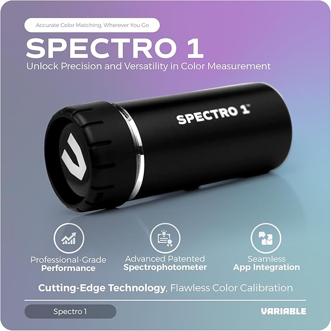 Spectro 1 Mobile Spectrophotometer with Dock & Security Kit, Paint Color Matching Tool and Color Reader, Portable Colorimeter Spectrometer Color Sensor & Paint Scanner Device for Prints & Coatings