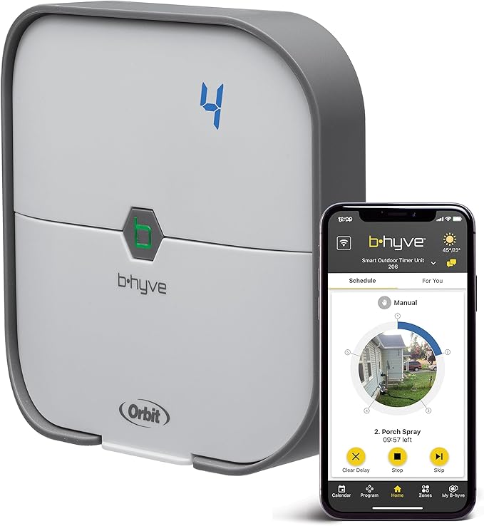 Orbit 57915 B-hyve 4-Zone Indoor Smart Sprinkler Controller