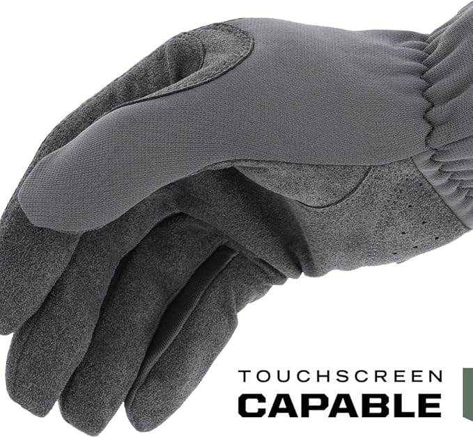 Mechanix Wear FastFit Tactical Gloves - Heavy Duty Lightweight Multipurpose Gloves - Flexible Grip & Reinforced Palm - Touchscreen Capable - Large - Wolf Grey