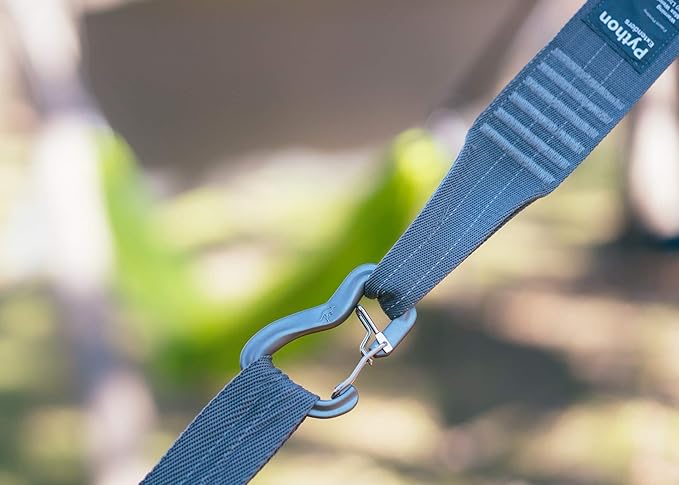 KAMMOK Python Hammock Straps, No-Stretch, Knotless, Durable and Compact, Set of 2 Straps with Stuff Sack (Python Extenders)