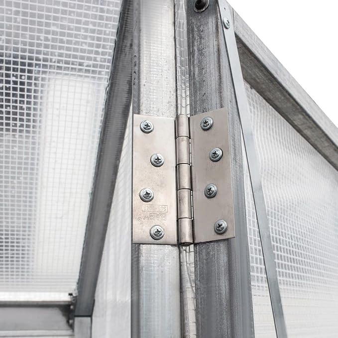 8x26ft Commercial-Style Greenhouse with Solid Galvanized Steel Frame High-Strength PVC Cover Rolled-up Side Windows Enhanced Ventilation