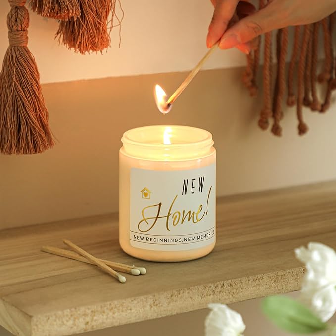 Housewarming Gift for New Home, New Home Gifts, Housewarming Gifts Idea for Women Friend, Moving in Gift, Vanilla&Lavender Scented Candles
