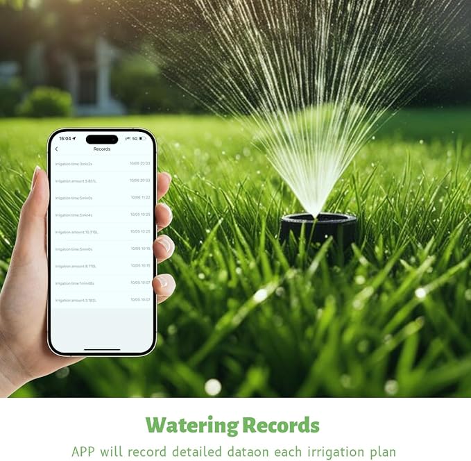 Water Timer for Garden Hose, Smart Hose Sprinkler Timer with Tuya/Smart Life App(Zigbee Connection), GreenVation Plant Automatic Watering System for Yard Outdoor Irrigation (Green Zigbee) (ZB Green)