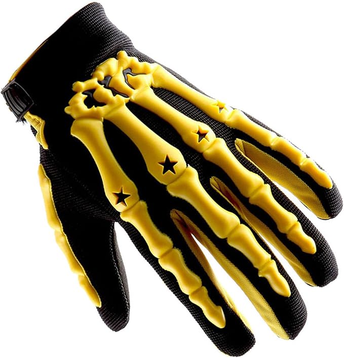 1Storm Youth Motocross Gloves Motorcycle BMX MX ATV Dirt Bike Bicycle Skeleton Cycling Kids Gloves