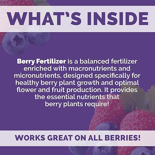Bloom City's Organic Berry Best, Blueberry Fertilizer & Strawberry Fertilizer, Quart (32 oz)